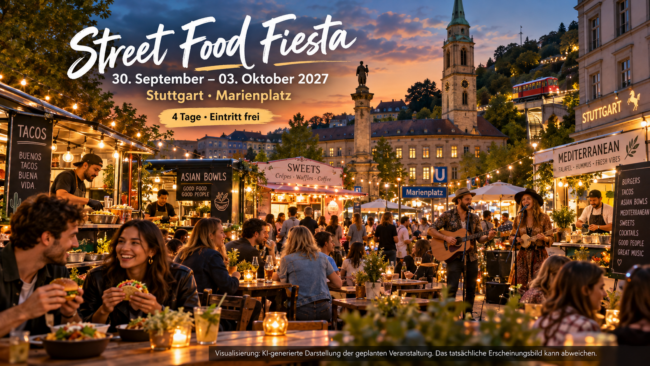 Stuttgarter Street-Food-Fiesta am Marienplatz